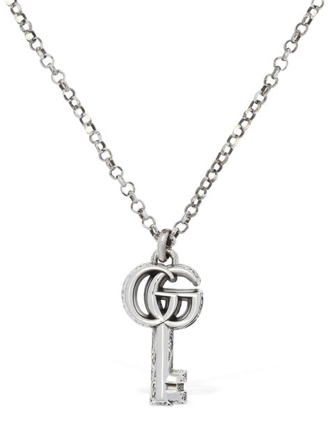 gucci necklace lock|Gucci initial necklace.